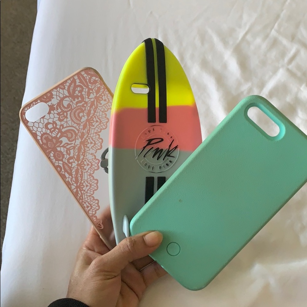 VS Pink Surfboard iPhone 6 Case